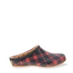 Western Chief Red and Black Plaid Clogs